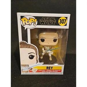 Funko Star Wars Rey Figure with Blue and White Accents